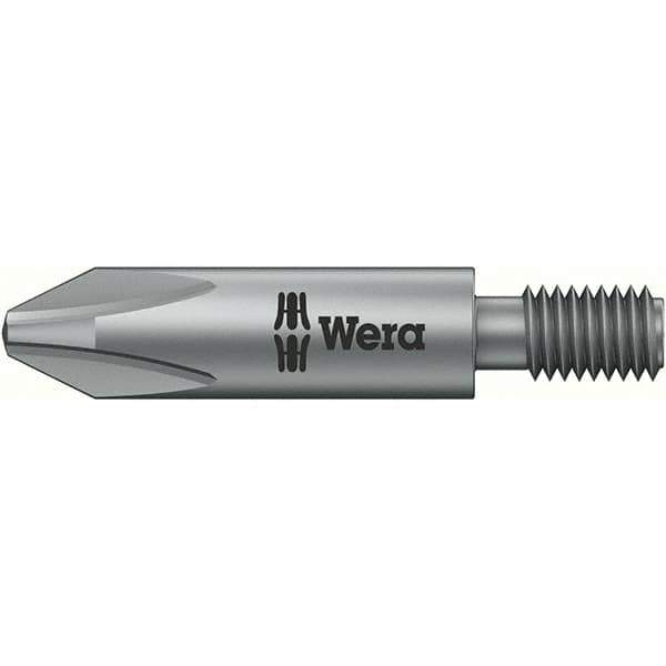 Wera - #2 Phillips Screwdriver Bit - M5 Drive, 1-1/4" OAL - Eagle Tool & Supply