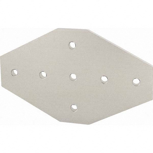 80/20 Inc. - 7-1/2" Wide x 4-1/2" High x 1/4" Long Open Shelving Joining Plate - Eagle Tool & Supply