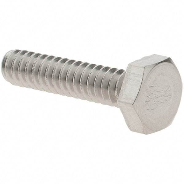 Value Collection - #6-32 UNC, 5/8" Length Under Head Hex Drive Machine Screw - Hex Head, Grade 18-8 Stainless Steel, Uncoated, Without Washer - Eagle Tool & Supply