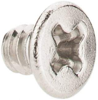 Value Collection - #2-56 UNC, 1/8" OAL Phillips Drive Machine Screw - Flat Head, Grade 18-8 Stainless Steel, Uncoated, Without Washer - Eagle Tool & Supply