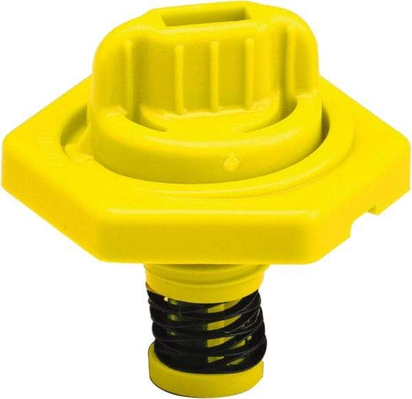 Trico - 4 Gal Capacity Polyethylene Oil Storage System - 7" Straight Spout, Yellow - Eagle Tool & Supply