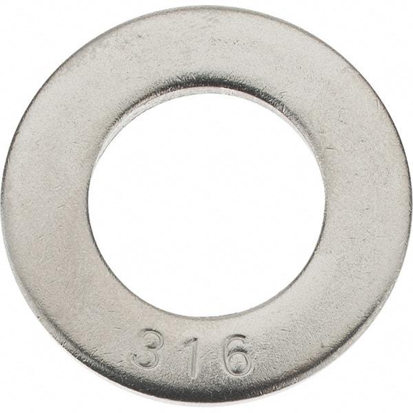 Value Collection - 3/4" Screw, Grade 316 Stainless Steel SAE Flat Washer - 13/16" ID x 2" OD, 0.148" Thick - Eagle Tool & Supply