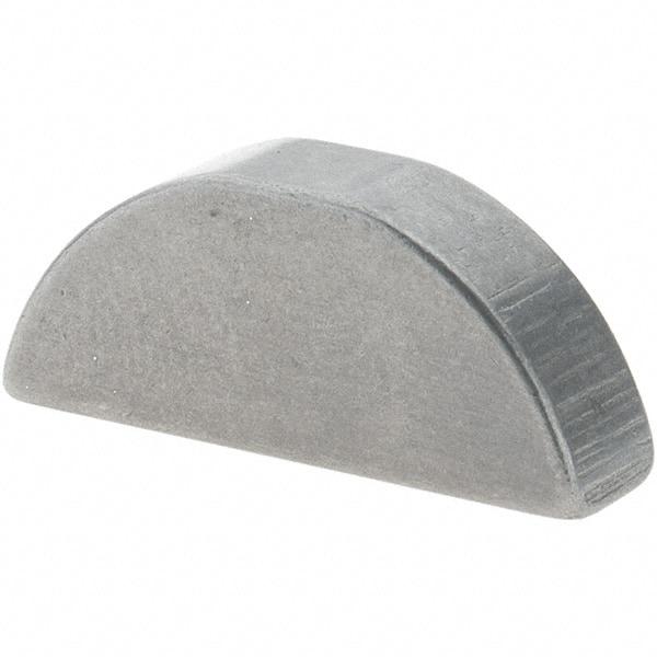 Value Collection - #707 Standard Woodruff Key - 7/8" Long x 7/32" Wide, Steel - Eagle Tool & Supply