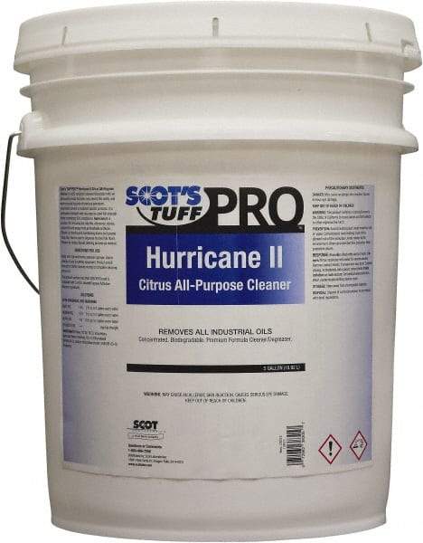 Scot's Tuff - 5 Gal Bucket Oil Removal - Liquid, Biodegradable Cleaner & Degreaser, Citrus - Eagle Tool & Supply