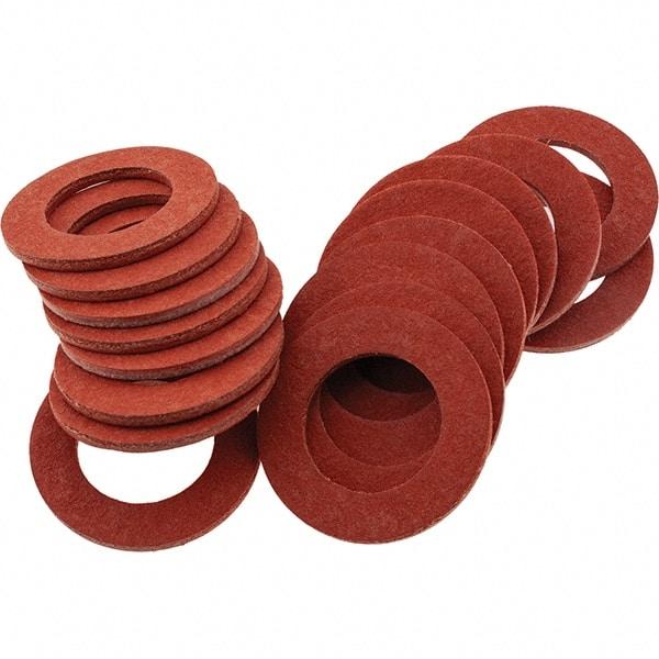 Value Collection - Vulcanized Fibre Standard Flat Washer - 0.5938" ID x 1" OD, 0.062" Thick, Plain Finish - Eagle Tool & Supply