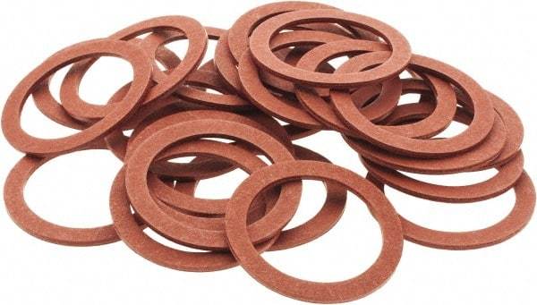 Value Collection - Vulcanized Fibre Standard Flat Washer - 1" ID x 1-5/16" OD, 0.062" Thick, Plain Finish - Eagle Tool & Supply
