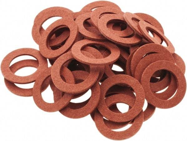 Value Collection - Vulcanized Fibre Standard Flat Washer - 0.312" ID x 1/2" OD, 0.031" Thick, Plain Finish - Eagle Tool & Supply