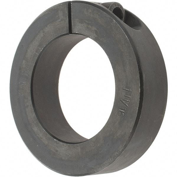 Value Collection - 1-11/16" Bore, Steel, One Piece One Piece Split Shaft Collar - 2-3/4" Outside Diam, 11/16" Wide - Eagle Tool & Supply