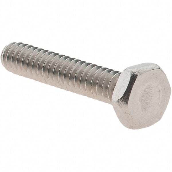 Value Collection - #6-32 UNC, 3/4" Length Under Head Hex Drive Machine Screw - Hex Head, Grade 18-8 Stainless Steel, Uncoated, Without Washer - Eagle Tool & Supply