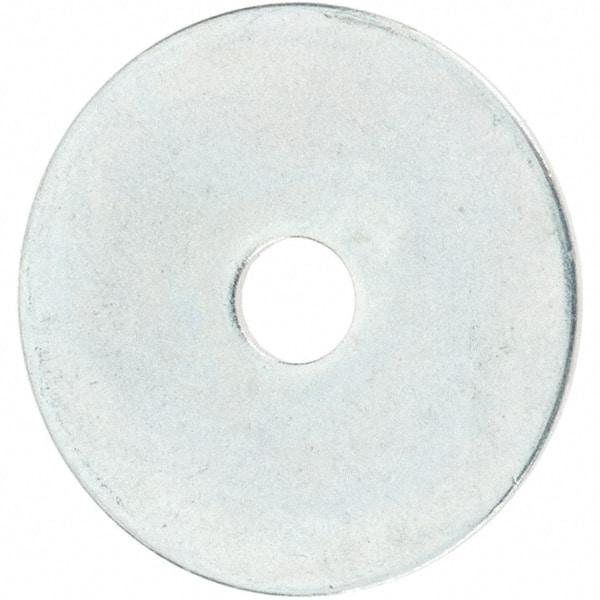 Value Collection - Steel Fender Flat Washer - 5/32" ID x 3/4" OD, 0.0312" Thick, Zinc-Plated Finish - Eagle Tool & Supply