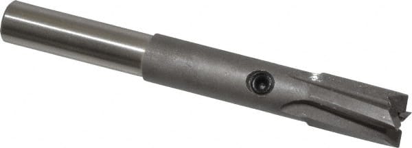 Made in USA - 5/16" Diam, 1/4" Shank, Diam, 4 Flutes, Straight Shank, Interchangeable Pilot Counterbore - Eagle Tool & Supply