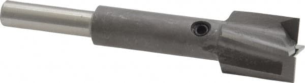 Made in USA - 19/32" Diam, 1/4" Shank, Diam, 4 Flutes, Straight Shank, Interchangeable Pilot Counterbore - Eagle Tool & Supply