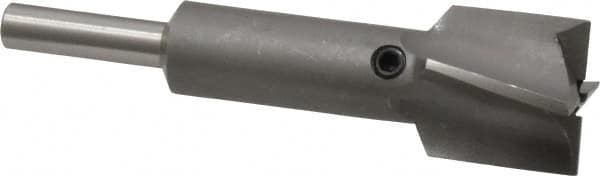 Made in USA - 13/16" Diam, 1/4" Shank, Diam, 4 Flutes, Straight Shank, Interchangeable Pilot Counterbore - Eagle Tool & Supply