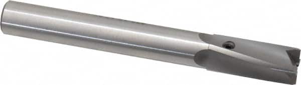 Made in USA - 17/32" Diam, 1/2" Shank, Diam, 4 Flutes, Straight Shank, Interchangeable Pilot Counterbore - Eagle Tool & Supply