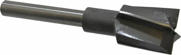 Made in USA - 1-5/16" Diam, 1/2" Shank, Diam, 4 Flutes, Straight Shank, Interchangeable Pilot Counterbore - Eagle Tool & Supply
