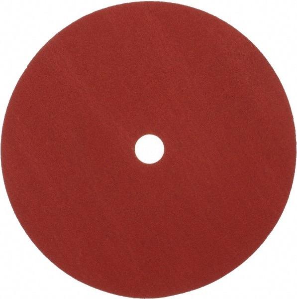 3M - 9-1/8" Diam 7/8" Hole 80 Grit Fiber Disc - Medium Grade, Ceramic, 6,600 Max RPM, Series 987C - Eagle Tool & Supply
