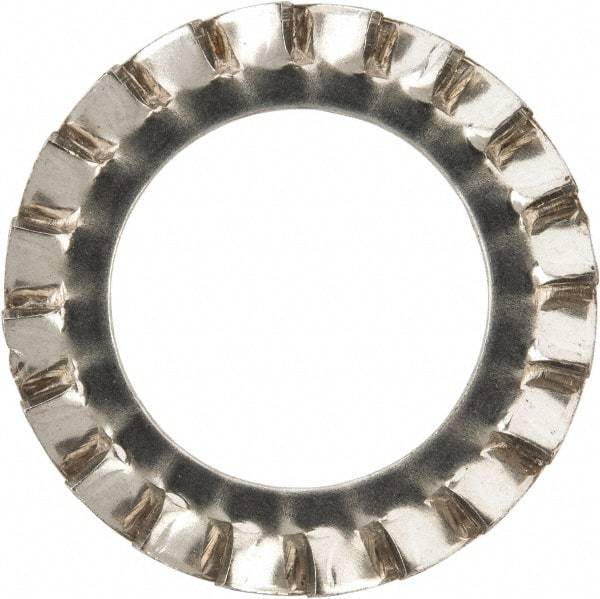 Value Collection - M18 Screw, 19mm ID, Stainless Steel External Tooth Lock Washer - 30mm OD, Uncoated, Grade 316 & Austenitic A4 - Eagle Tool & Supply