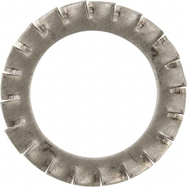 Value Collection - M24 Screw, 25mm ID, Stainless Steel External Tooth Lock Washer - 38mm OD, Uncoated, Grade 316 & Austenitic A4 - Eagle Tool & Supply