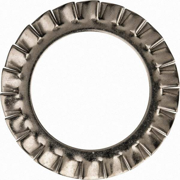Value Collection - M30 Screw, 31mm ID, Stainless Steel External Tooth Lock Washer - 48mm OD, Uncoated, Grade 316 & Austenitic A4 - Eagle Tool & Supply