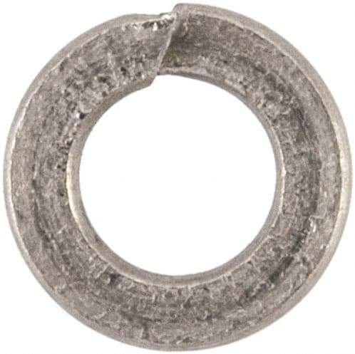 Value Collection - M2, 2.1mm ID, 4.4mm OD, 0.5mm Thick Split Lock Washer - 316 Austenitic Grade A4 Stainless Steel, Uncoated, 2.1mm Min ID, 2.4mm Max ID, 4.4mm Max OD - Eagle Tool & Supply
