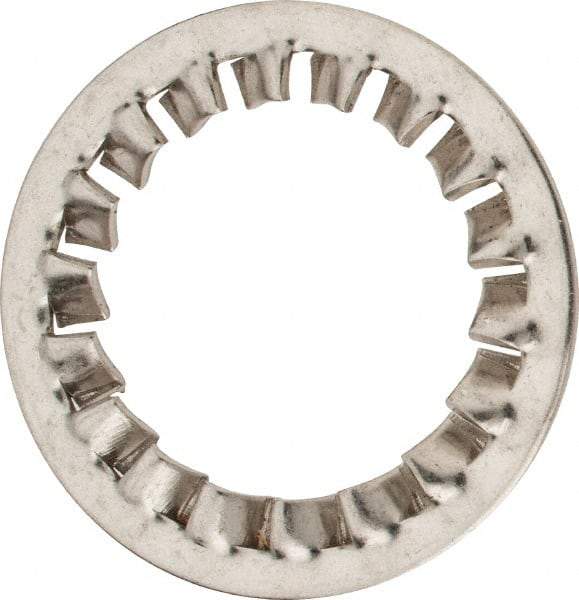 Value Collection - M30 Screw, 31mm ID, Stainless Steel Internal Tooth Lock Washer - 48mm OD, Uncoated, Grade 316 & Austenitic A4 - Eagle Tool & Supply