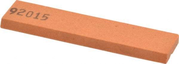 Made in USA - 3-1/2" Long x 3/4" Wide x 3/16" Thick, Aluminum Oxide Sharpening Stone - Rectangle, Fine Grade - Eagle Tool & Supply