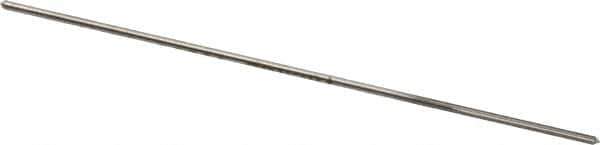Made in USA - 0.0395" High Speed Steel 4 Flute Chucking Reamer - Straight Flute, 0.0394" Straight Shank, 1/2" Flute Length, 2-1/2" OAL - Eagle Tool & Supply