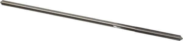 Made in USA - 0.108" High Speed Steel 4 Flute Chucking Reamer - Straight Flute, 0.103" Straight Shank, 7/8" Flute Length, 3-1/2" OAL - Eagle Tool & Supply