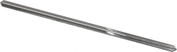 Made in USA - 0.178" High Speed Steel 6 Flute Chucking Reamer - Straight Flute, 0.1704" Straight Shank, 1-1/8" Flute Length, 4-1/2" OAL - Eagle Tool & Supply
