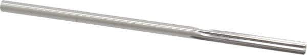 Made in USA - 0.1805" High Speed Steel 6 Flute Chucking Reamer - Straight Flute, 0.1755" Straight Shank, 1-1/8" Flute Length, 4-1/2" OAL - Eagle Tool & Supply