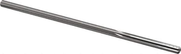 Made in USA - 0.1945" High Speed Steel 6 Flute Chucking Reamer - Straight Flute, 0.186" Straight Shank, 1-1/4" Flute Length, 5" OAL - Eagle Tool & Supply