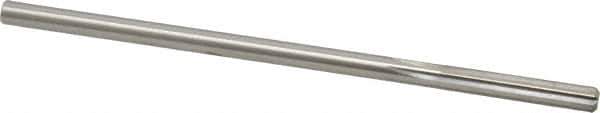 Made in USA - 0.214" High Speed Steel 6 Flute Chucking Reamer - Straight Flute, 0.2075" Straight Shank, 1-1/4" Flute Length, 5" OAL - Eagle Tool & Supply