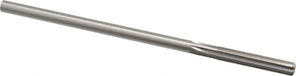 Made in USA - 0.262" High Speed Steel 6 Flute Chucking Reamer - Straight Flute, 1/4" Straight Shank, 1-1/2" Flute Length, 6" OAL - Eagle Tool & Supply