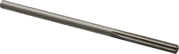 Made in USA - 0.288" High Speed Steel 6 Flute Chucking Reamer - Straight Flute, 1/4" Straight Shank, 1-1/2" Flute Length, 6" OAL - Eagle Tool & Supply
