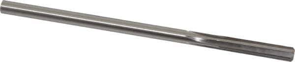 Made in USA - 19/64" High Speed Steel 6 Flute Chucking Reamer - Straight Flute, 0.2792" Straight Shank, 1-1/2" Flute Length, 6" OAL - Eagle Tool & Supply