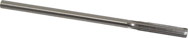 Made in USA - 0.355" High Speed Steel 6 Flute Chucking Reamer - Straight Flute, 0.3105" Straight Shank, 1-3/4" Flute Length, 7" OAL - Eagle Tool & Supply