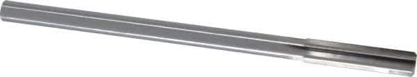 Made in USA - 0.412" High Speed Steel 6 Flute Chucking Reamer - Straight Flute, 0.3105" Straight Shank, 1-3/4" Flute Length, 7" OAL - Eagle Tool & Supply
