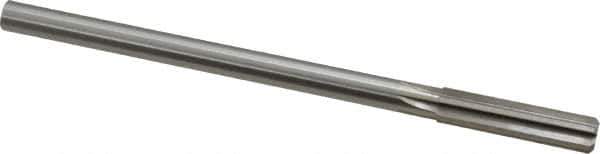Made in USA - 0.425" High Speed Steel 6 Flute Chucking Reamer - Straight Flute, 0.373" Straight Shank, 1-3/4" Flute Length, 7" OAL - Eagle Tool & Supply