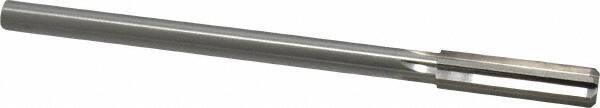 Made in USA - 0.459" High Speed Steel 6 Flute Chucking Reamer - Straight Flute, 0.373" Straight Shank, 1-3/4" Flute Length, 7" OAL - Eagle Tool & Supply