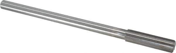 Made in USA - 0.467" High Speed Steel 6 Flute Chucking Reamer - Straight Flute, 0.373" Straight Shank, 1-3/4" Flute Length, 7" OAL - Eagle Tool & Supply