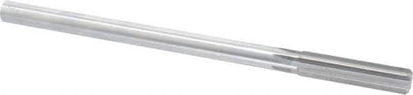 Made in USA - 0.478" High Speed Steel 6 Flute Chucking Reamer - Straight Flute, 0.4355" Straight Shank, 2" Flute Length, 8" OAL - Eagle Tool & Supply