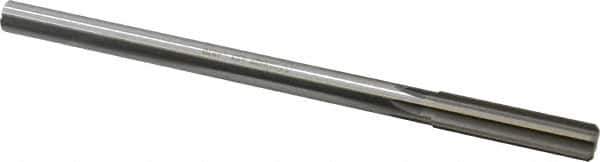 Made in USA - 0.487" High Speed Steel 6 Flute Chucking Reamer - Straight Flute, 0.4355" Straight Shank, 2" Flute Length, 8" OAL - Eagle Tool & Supply