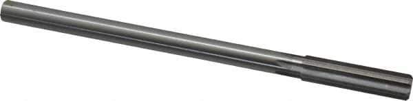Made in USA - .504 Dia High Speed Steel 6 Flute Chucking Reamer - Straight Flute, 0.4355" Straight Shank, 2" Flute Length, 8" OAL - Eagle Tool & Supply
