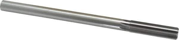 Made in USA - 0.624" High Speed Steel 8 Flute Chucking Reamer - Straight Flute, 0.5615" Straight Shank, 2-1/4" Flute Length, 9" OAL - Eagle Tool & Supply