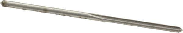 Made in USA - #46 High Speed Steel 4 Flute Chucking Reamer - Straight Flute, 0.081" Straight Shank, 3/4" Flute Length, 2-1/8" OAL - Eagle Tool & Supply