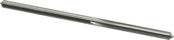 Made in USA - 1/8" High Speed Steel 4 Flute Chucking Reamer - Straight Flute, 1/8" Straight Shank, 7/8" Flute Length, 2-3/4" OAL - Eagle Tool & Supply