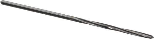 Made in USA - #54 High Speed Steel 4 Flute Chucking Reamer - Spiral Flute, 0.055" Straight Shank, 1/2" Flute Length, 1-7/8" OAL - Eagle Tool & Supply