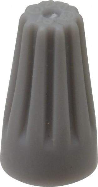 3M - 3, 22 to 2, 16 AWG, 300 Volt, Fire Resistant, Standard Twist on Wire Connector - Gray, 221°F - Eagle Tool & Supply