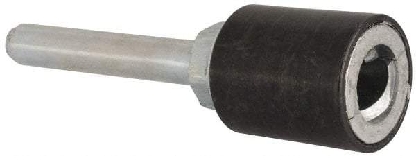 Merit Abrasives - 3/4" Diam Quick-Change Type R Disc Backing Pad - 1/4" Shank Diam, Medium Density, 40,000 RPM, Power-Lock Type 3 Compatible - Eagle Tool & Supply