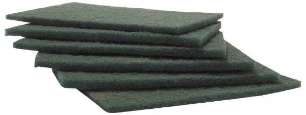 Norton - Very Fine Grade, Aluminum Oxide Hand Pad - Green, 6" Wide x 9" Long, Nonwoven - Eagle Tool & Supply